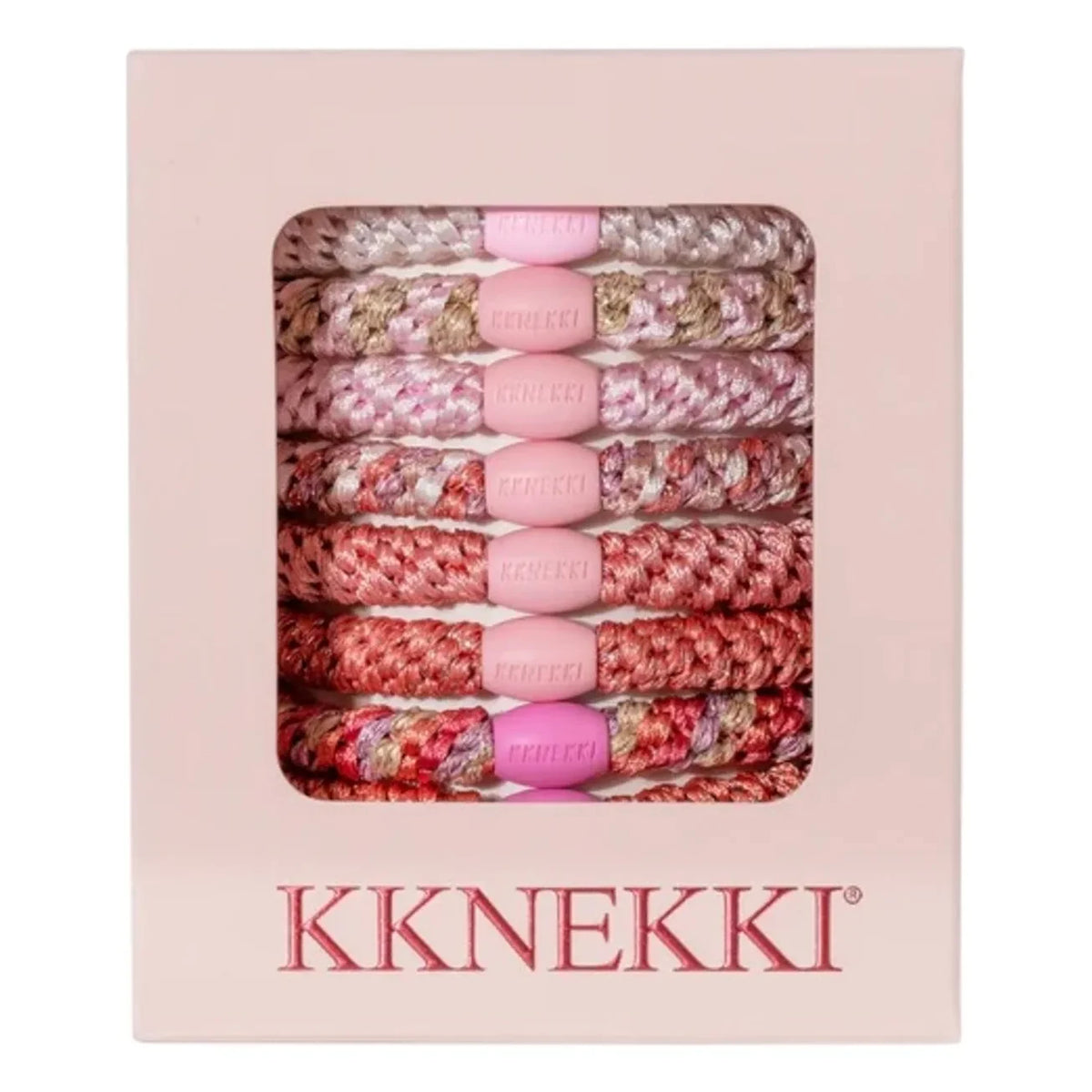 Bon Dep - 8er-Set Kknekki Ballet Edition Haargummis | Hellrosa