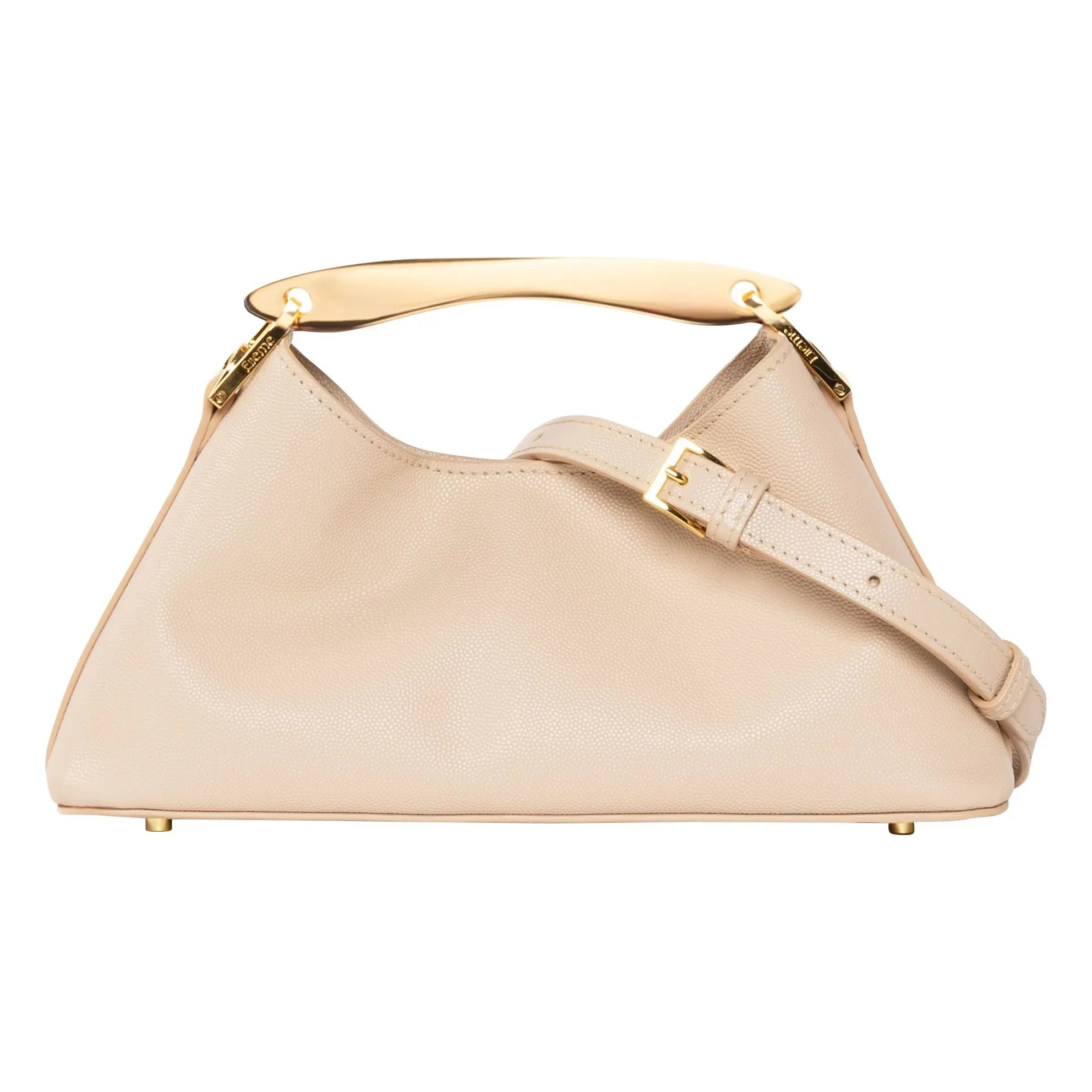 Elleme - Mini Boomerang Tasche Caviar Leder | Nude