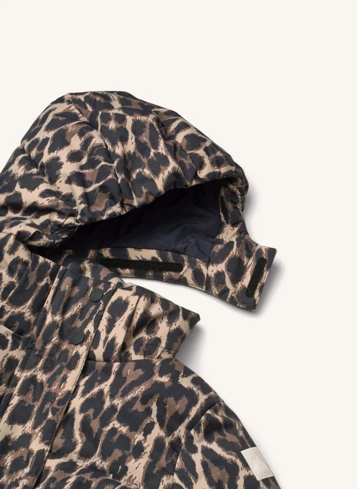 Molo - Hansine Pro Leopard şişme mont | Kahverengi