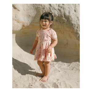 Quincy Mae - Frottee Kleid | Hellrosa