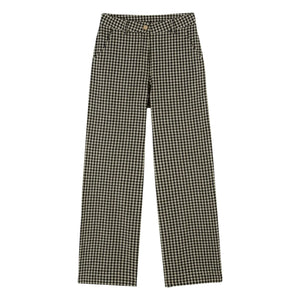 Emile et Ida – Baumwollhose Vichy-Karo | Schwarz