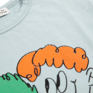 Bobo Choses - Monstre Baby T-Shirt aus Bio-Baumwolle | Hellblau