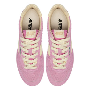 Autry – Windspin Low zweifarbige Sneakers aus Wildleder und Leder | Pink