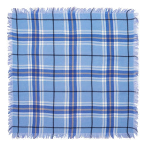 Bompard - Mini-Karo-Kaschmir-Schal | Blau