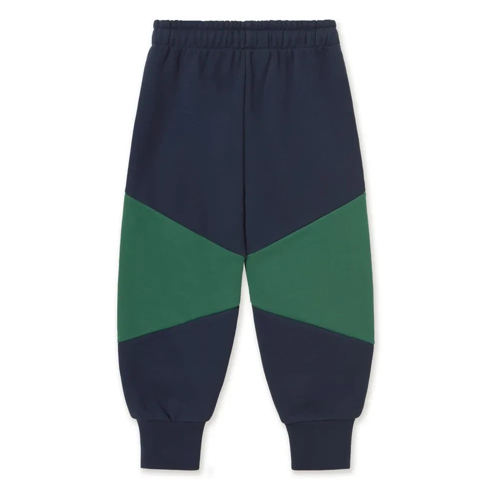 Tinycottons – Jogginghose aus Bio-Baumwolle mit Farbblock-Design | Marineblau