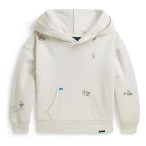 Ralph Lauren – Kapuzenpullover mit Blumenmuster | Weiß