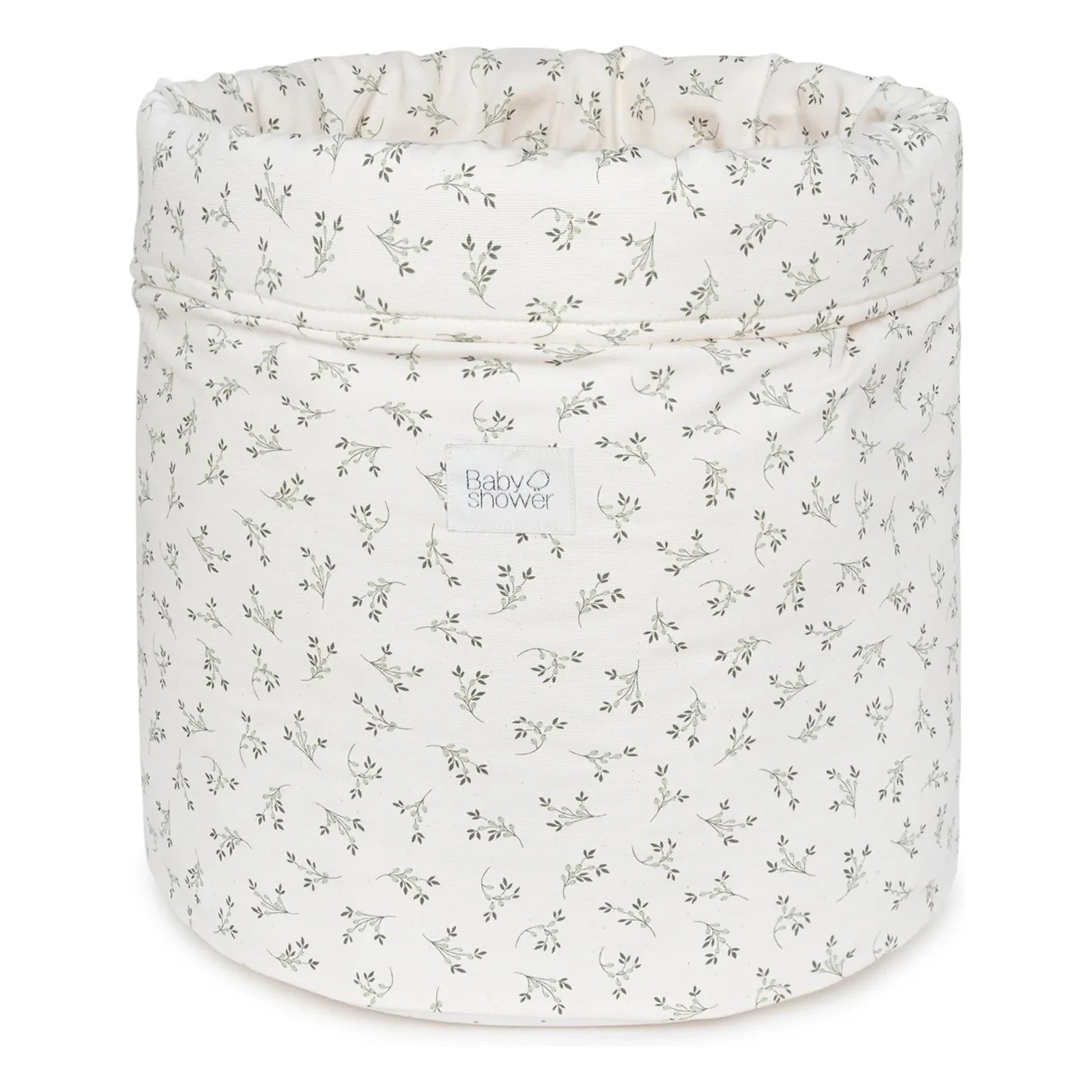Babyshower - Olive Bloom Spielzeug Aufbewahrungskorb | Ecru