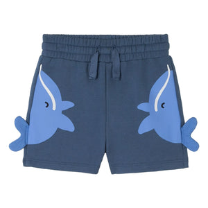 Stella McCartney Kids - Kurze Wal-Details | Blau