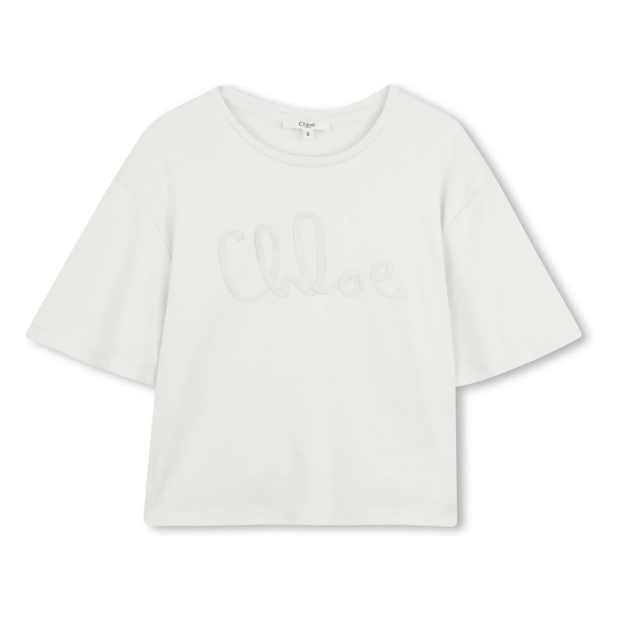 Chloé - Logo T-Shirt Bio-Baumwolle | Weiß