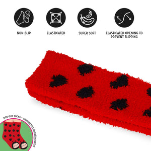 Legami - Rutschfeste Marienkäfer Socken für Erwachsene - Perfekte Übereinstimmung!