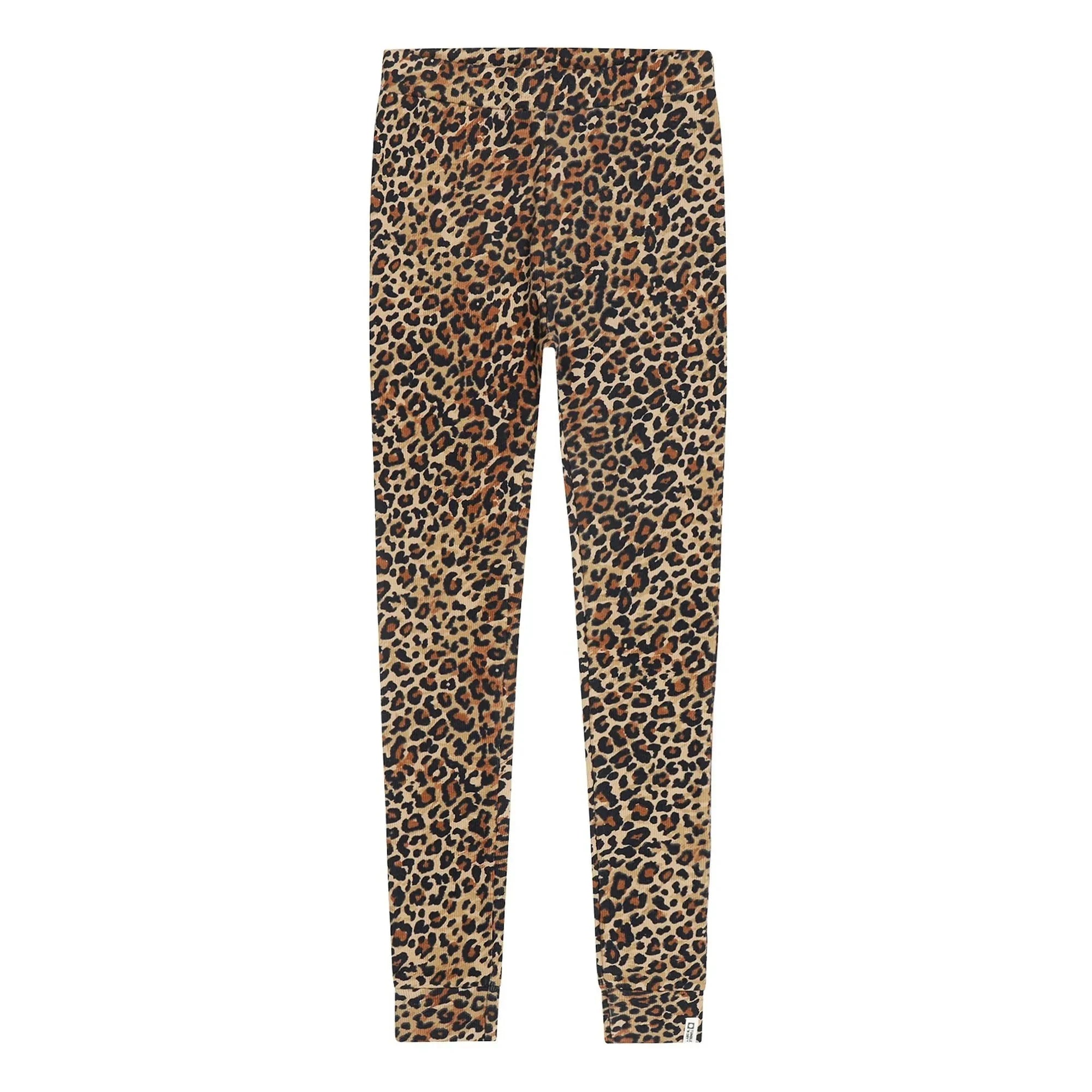 Tumble N'Dry – Cedro Leopard Leggings aus Bio-Baumwollcord | Braun