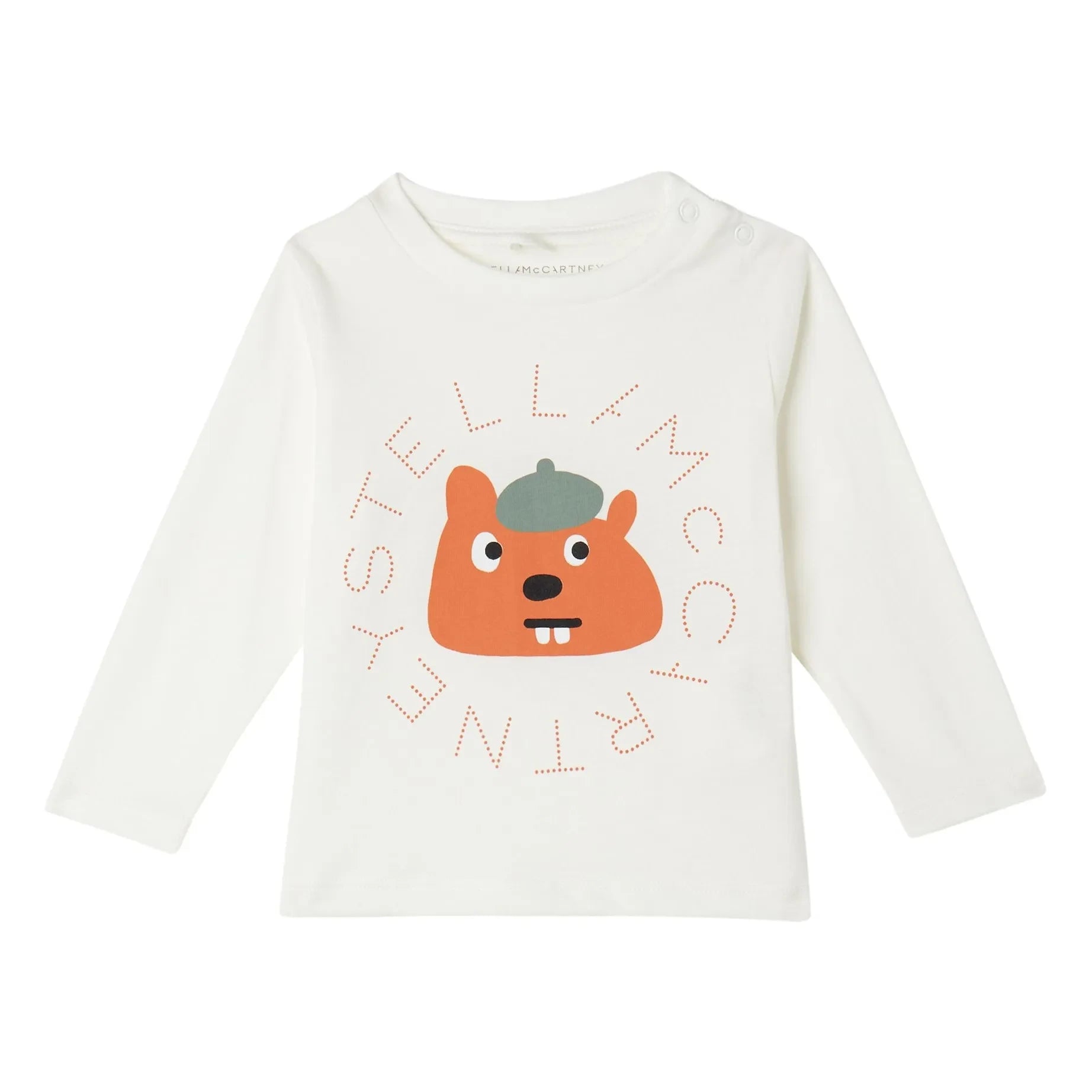 Stella McCartney Kids - Eichhörnchen T-Shirt | Elfenbein
