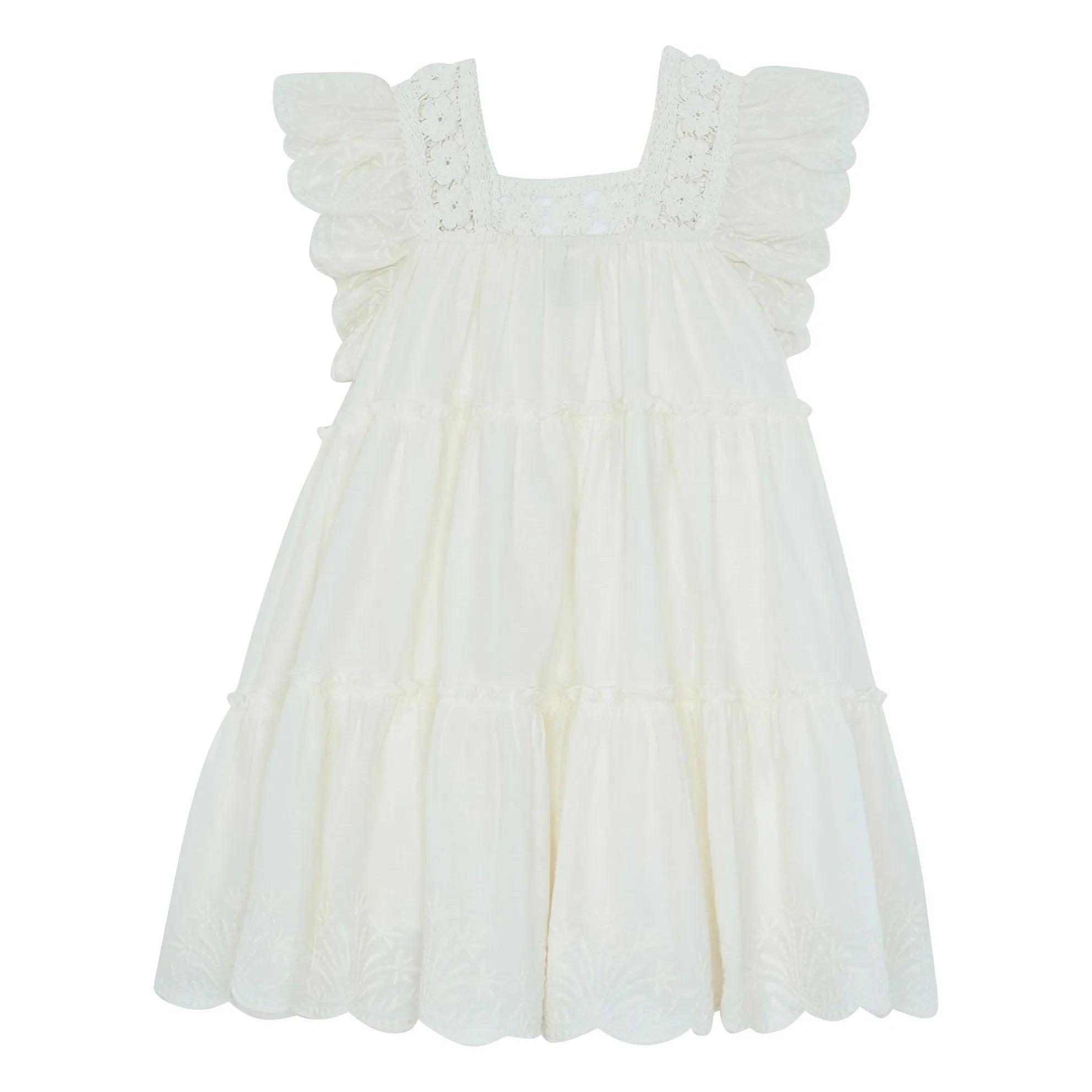 Bonton - Nereide Häkelkleid | Ecru