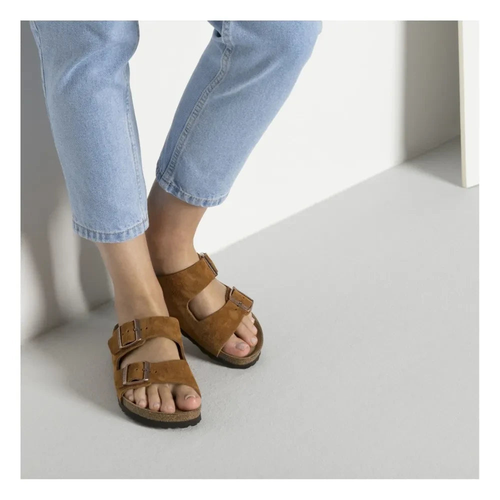 BIRKENSTOCK - Arizona Sandale aus Veloursleder | Mink