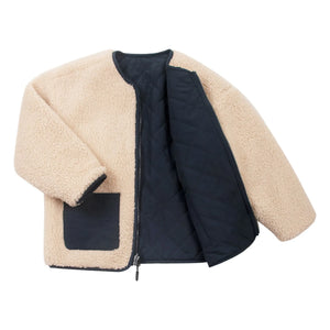Gosoaky – Wende-Sherpa-Jacke Sleeping Lion | Beige
