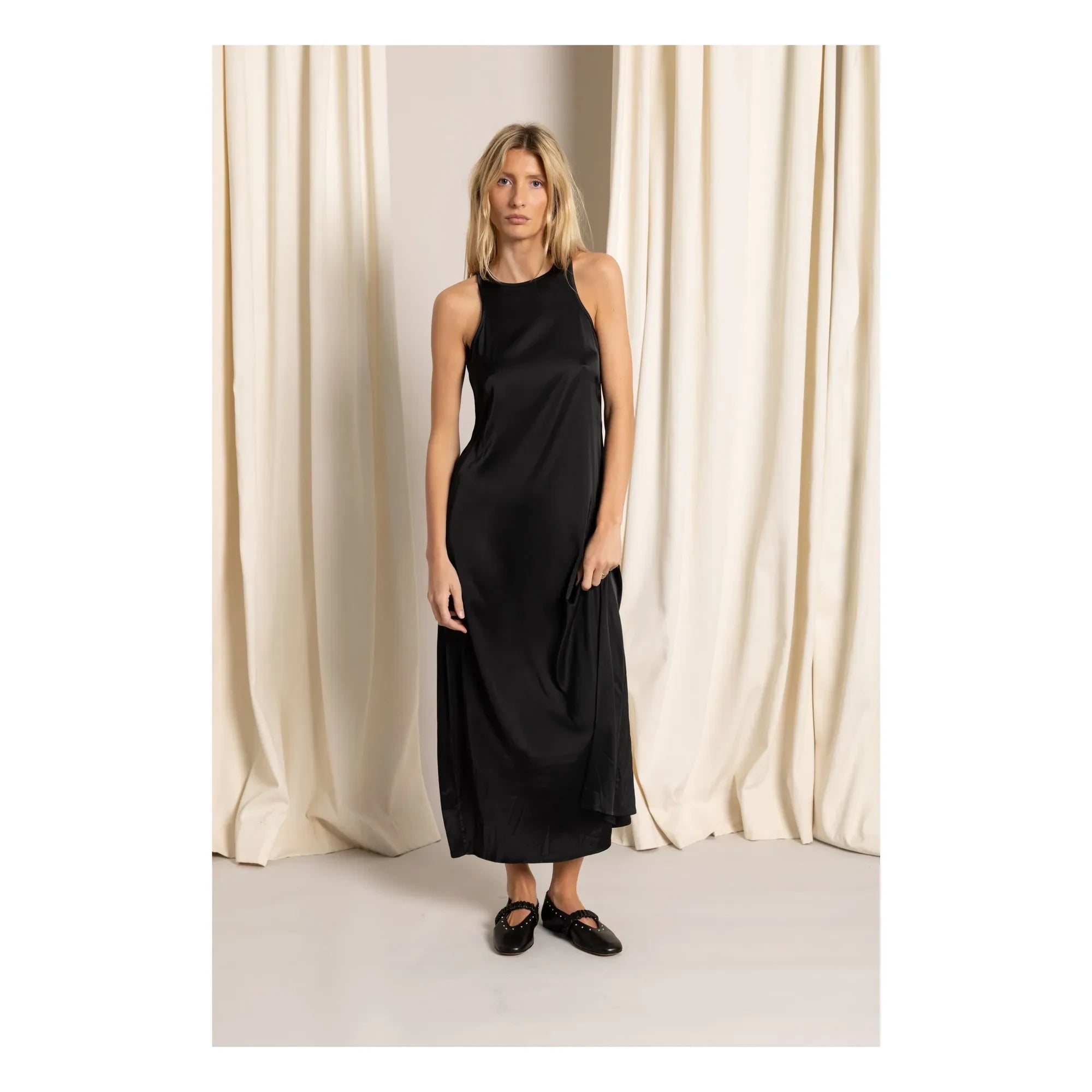 Smallable Woman - Zelie Satin Kleid | Schwarz