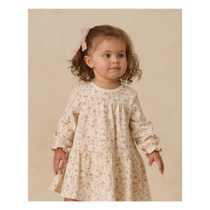 Quincy Mae - Bio-Baumwoll Blumenkleid | Elfenbein