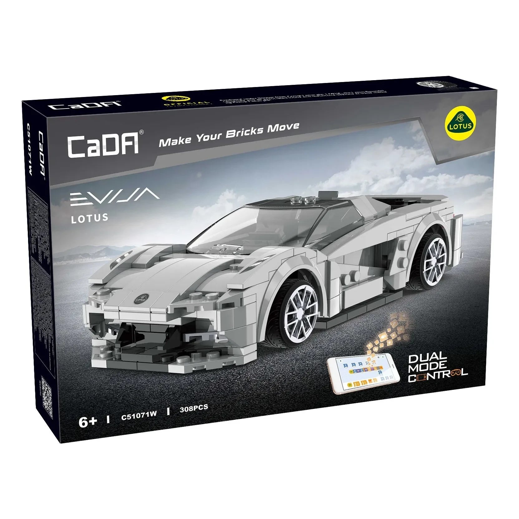 Cada - Bausatz 1:20 - Smart Chassis - Lotus - 308 Teile