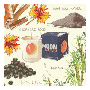 Assouline - Moon Paradise Kerzenhalter aus Keramik | Nachtblau