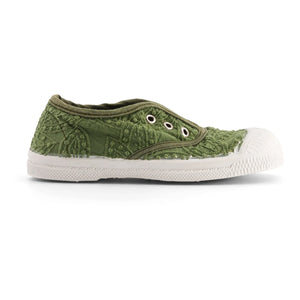 Bensimon - Tennis Elly Broderie Anglaise | Khaki