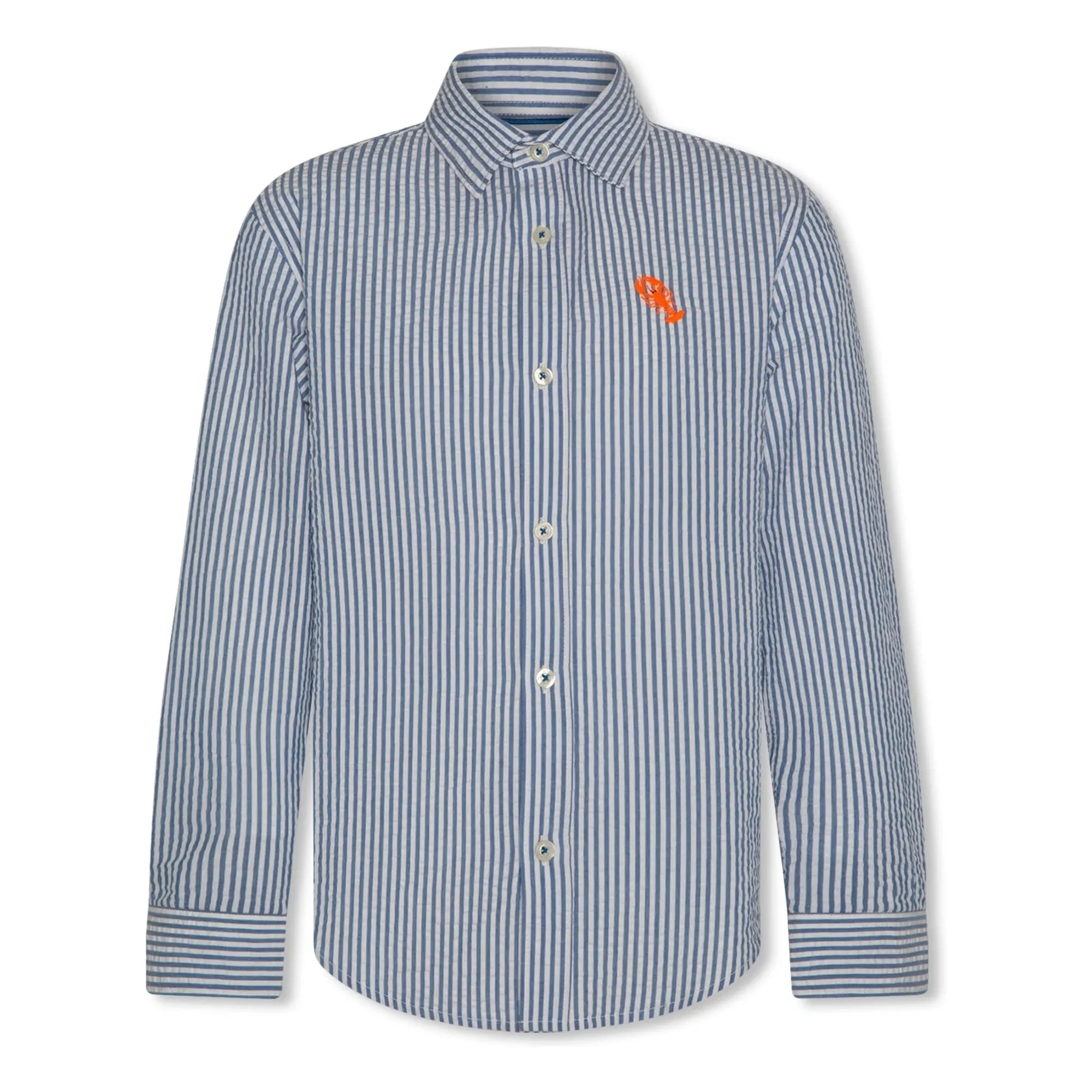 AO76 - Alan Lobster gestreiftes Hemd | Blau