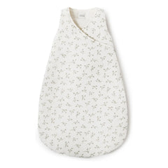 Babyshower - Oliven-Musselin-Schlafsack aus Bio-Baumwolle | Ecru