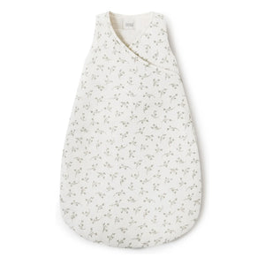 Babyshower - Oliven-Musselin-Schlafsack aus Bio-Baumwolle | Ecru