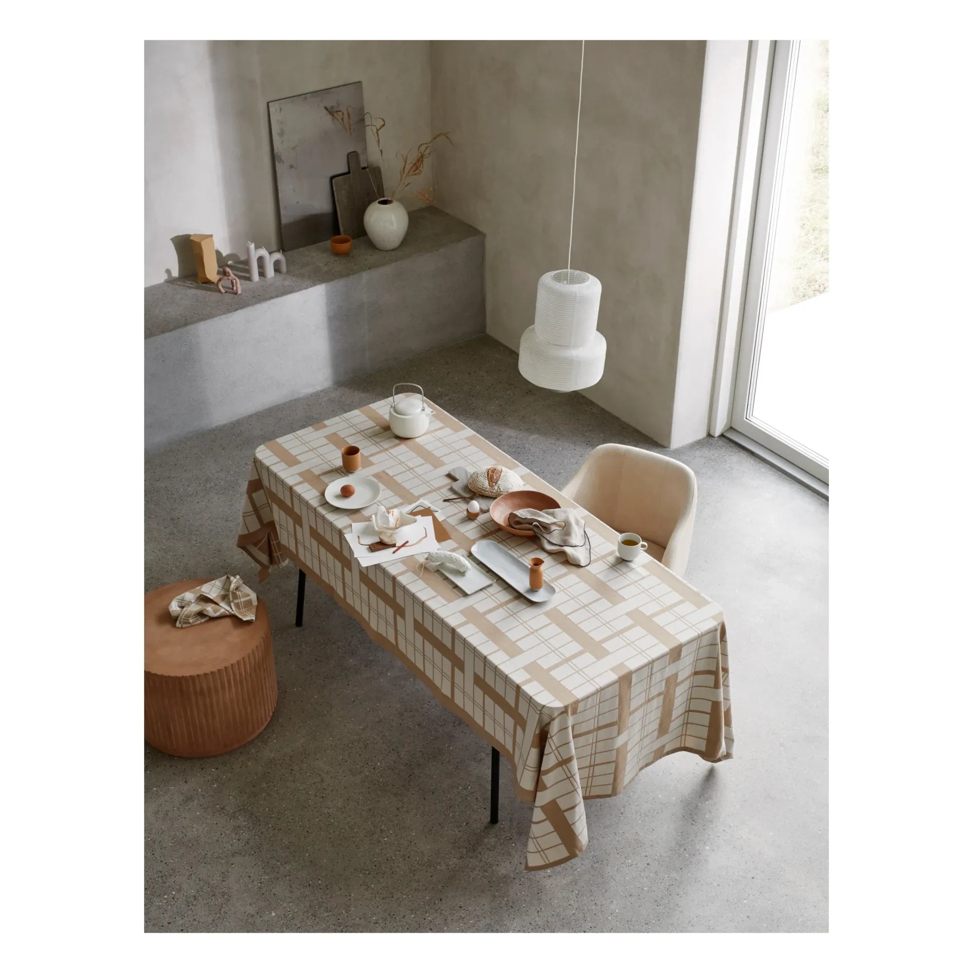 Broste Copenhagen - William Papier Pendelleuchte | Weiß