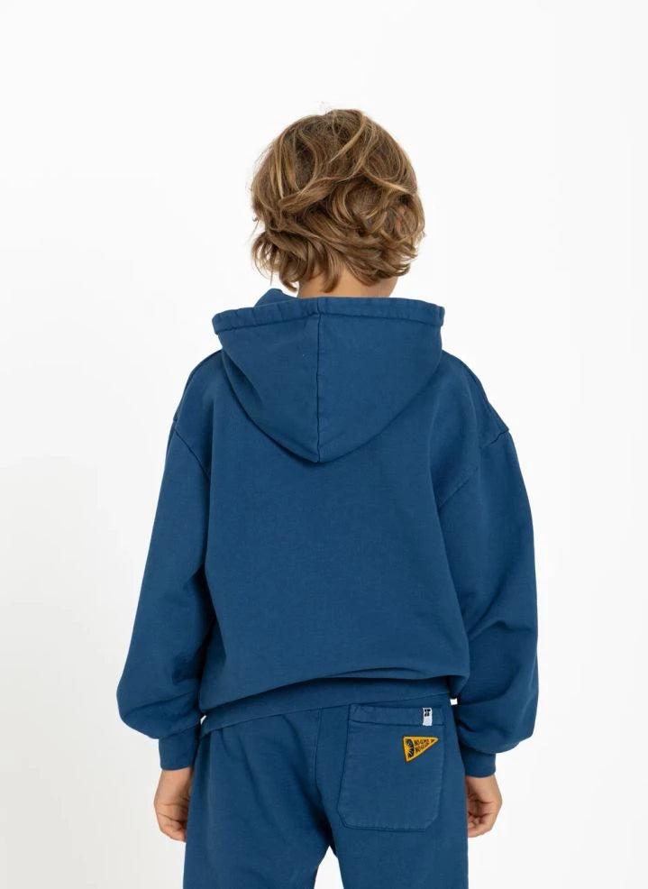 Hundred Pieces - Pat Freedom Organischer Baumwoll-Sweatshirt | Grau Blau