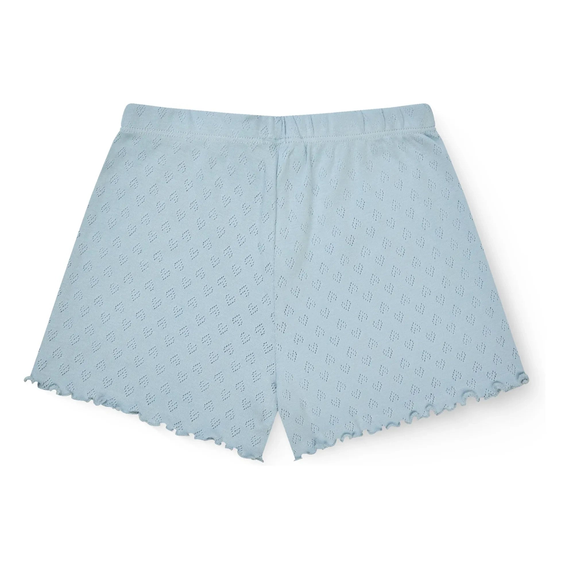 Copenhagen Colors - Pointelle Bio-Baumwollshorts | Hellblau