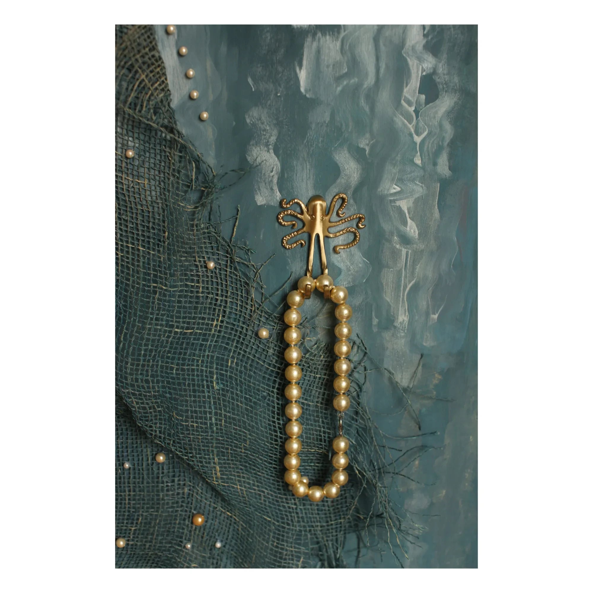 Doing Goods - Ella Octopus Wandhaken aus recyceltem Messing | Gold