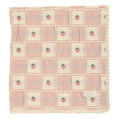 Bebe Organic – Erdbeer-Bio-Baumwolldecke | Peach
