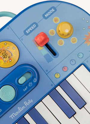 Moulin Roty - Synthesizer Klavier - Puce &amp; Pilou | Blau