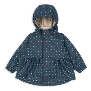 Konges Sløjd - Regenjacke Rainy Coeurs | Dunkelblau