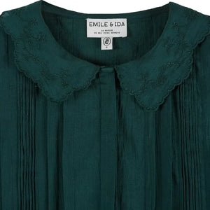 Emile et Ida - Elisabeth Vintage Bluz | Orman Yeşili