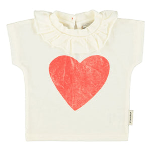Piupiuchick - Herz T-Shirt | Ecru