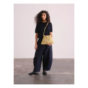 Olend - Muschel Tasche Vegan Leder | Blassgelb