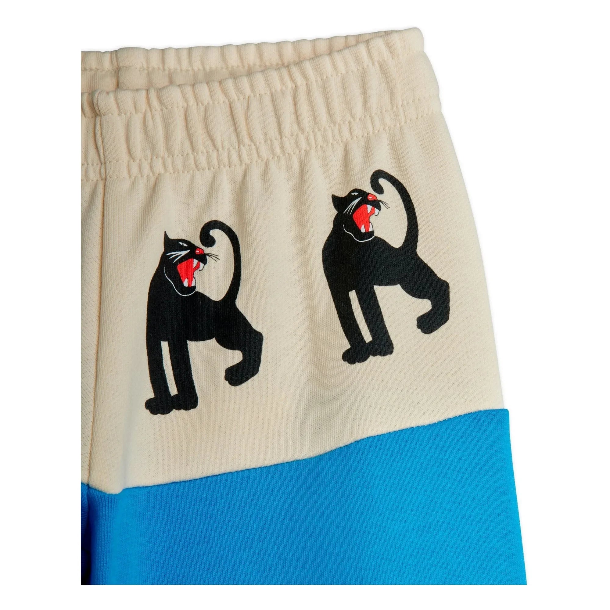 Mini Rodini - Panther organik pamuklu jogger pantolon | Azure mavi