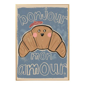 Studio Loco - Großes Poster Croissant | Blau
