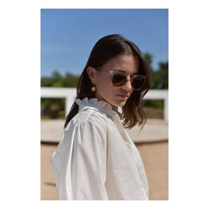 Marlot Paris - Dahlia Seersucker Bluse - Damenkollektion | Ecru