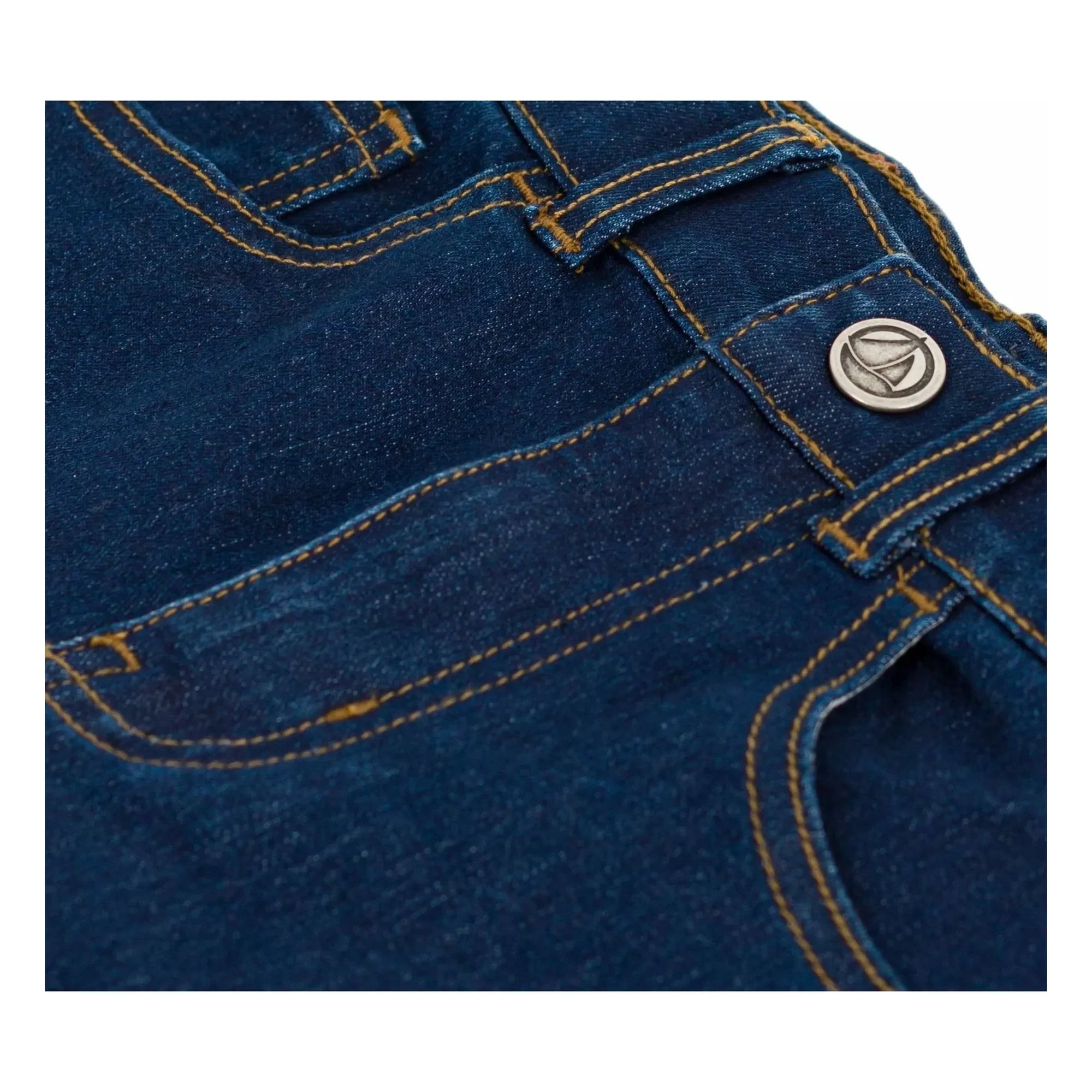 Petit Bateau - Jeans, roh, verstellbar | Dunkelblau