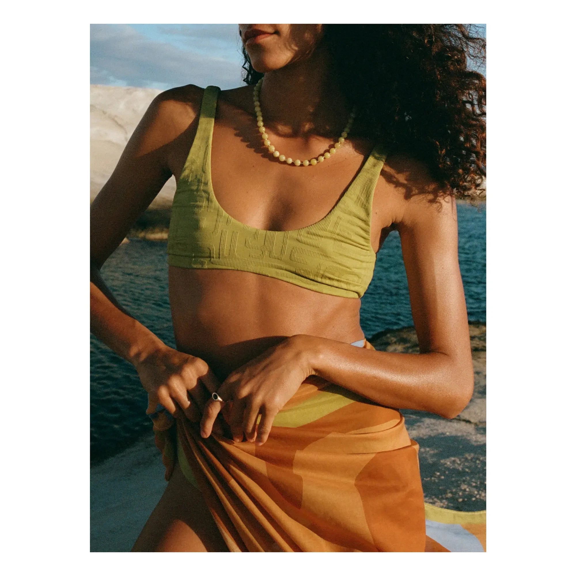 Soleil Soleil – Quadratischer Pareo | Blau
