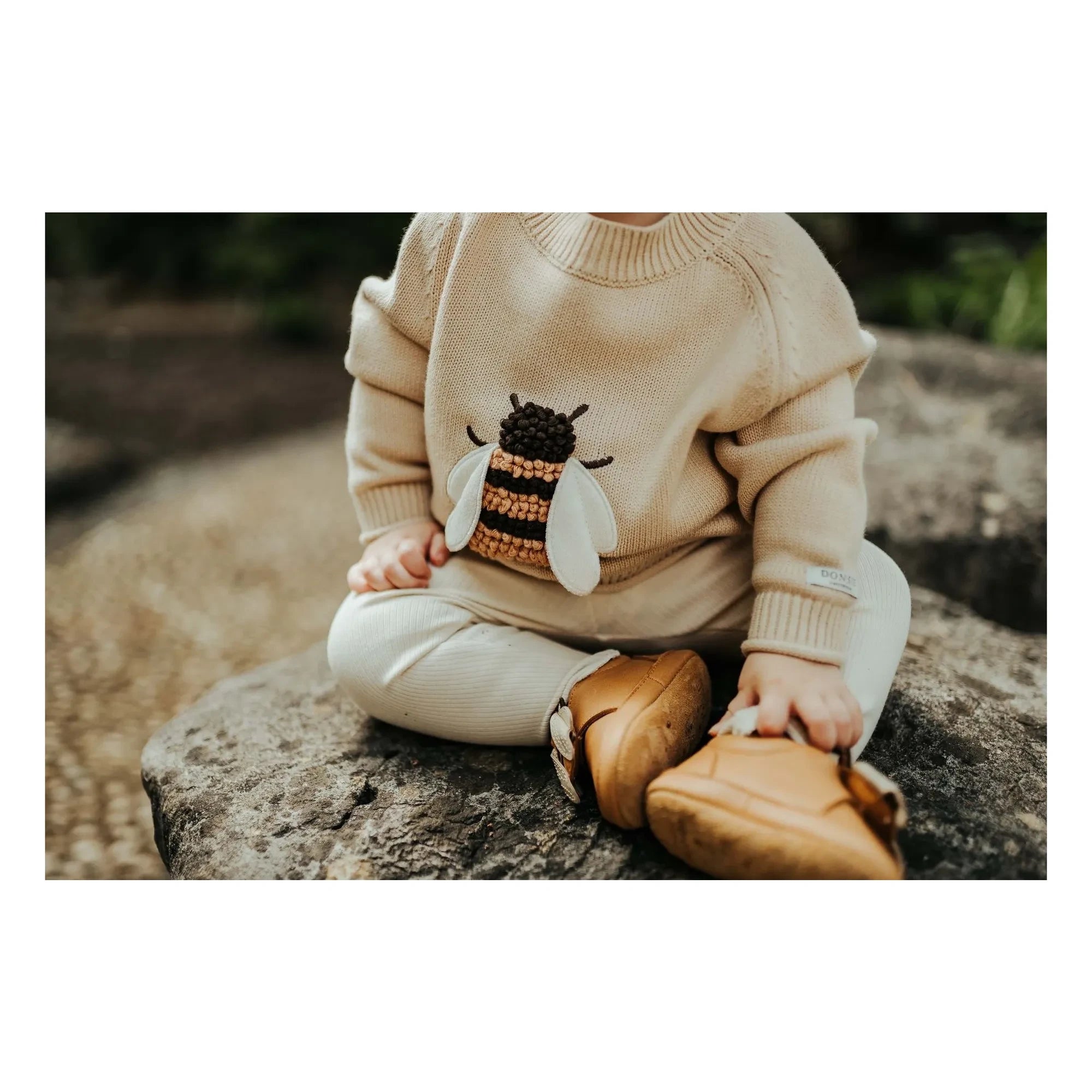 Donsje - Valenthe Abeille Bio-Baumwoll Pullover | Hellgelb