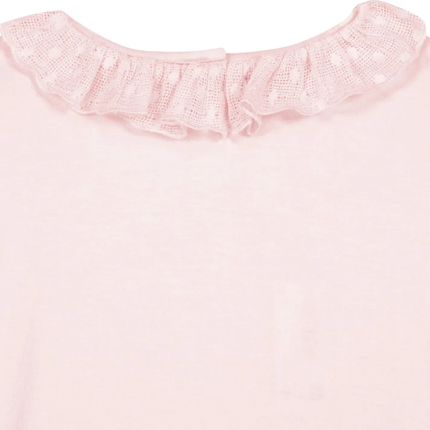 Bonton - Piris fırfırlı yakalı T-shirt | Pembe