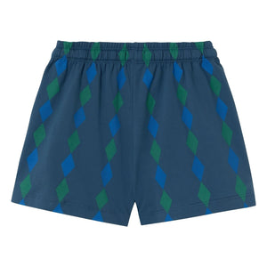 Tinycottons - Losange Bio-Baumwollshorts | Blau