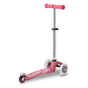 Micro - Mini LED Glitzer-Scooter | Rosa