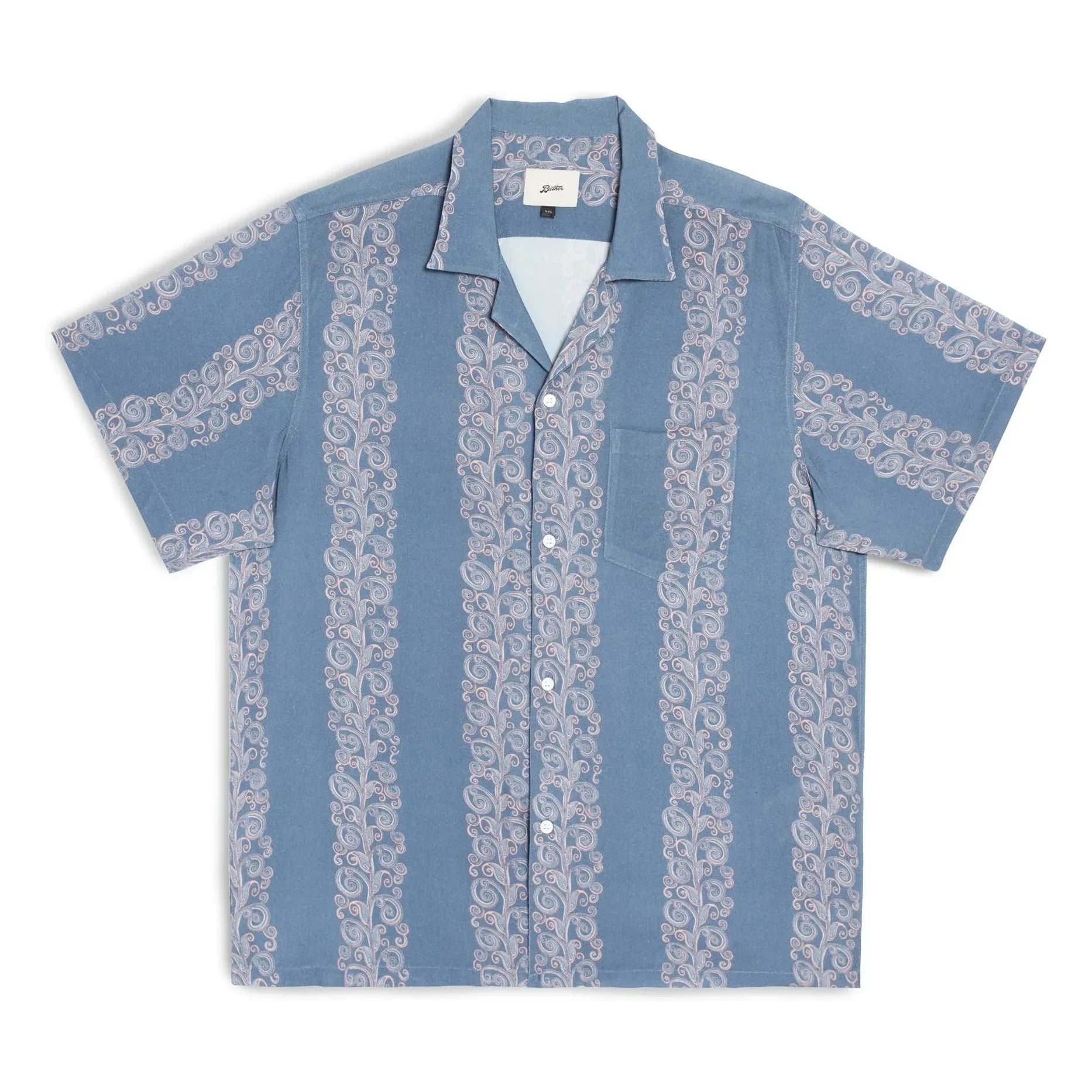 Bather - Coral Fiesta Hemd | Hellblau
