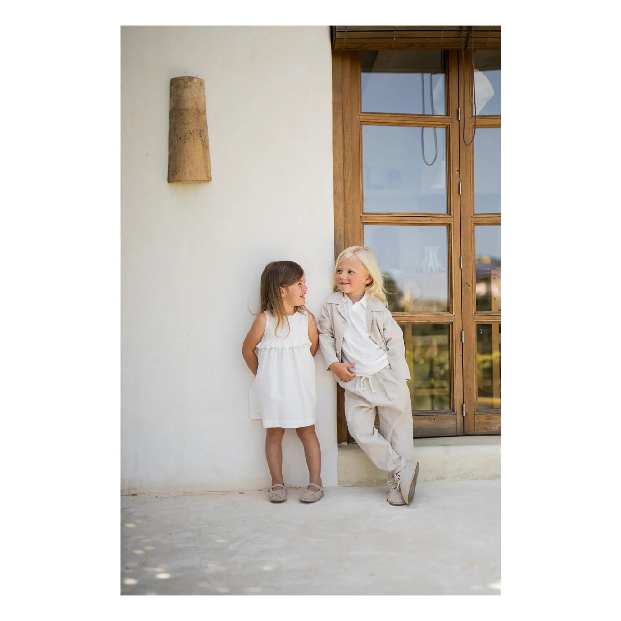 1+ in the family - Cadaques Besticktes Kleid | Weiß