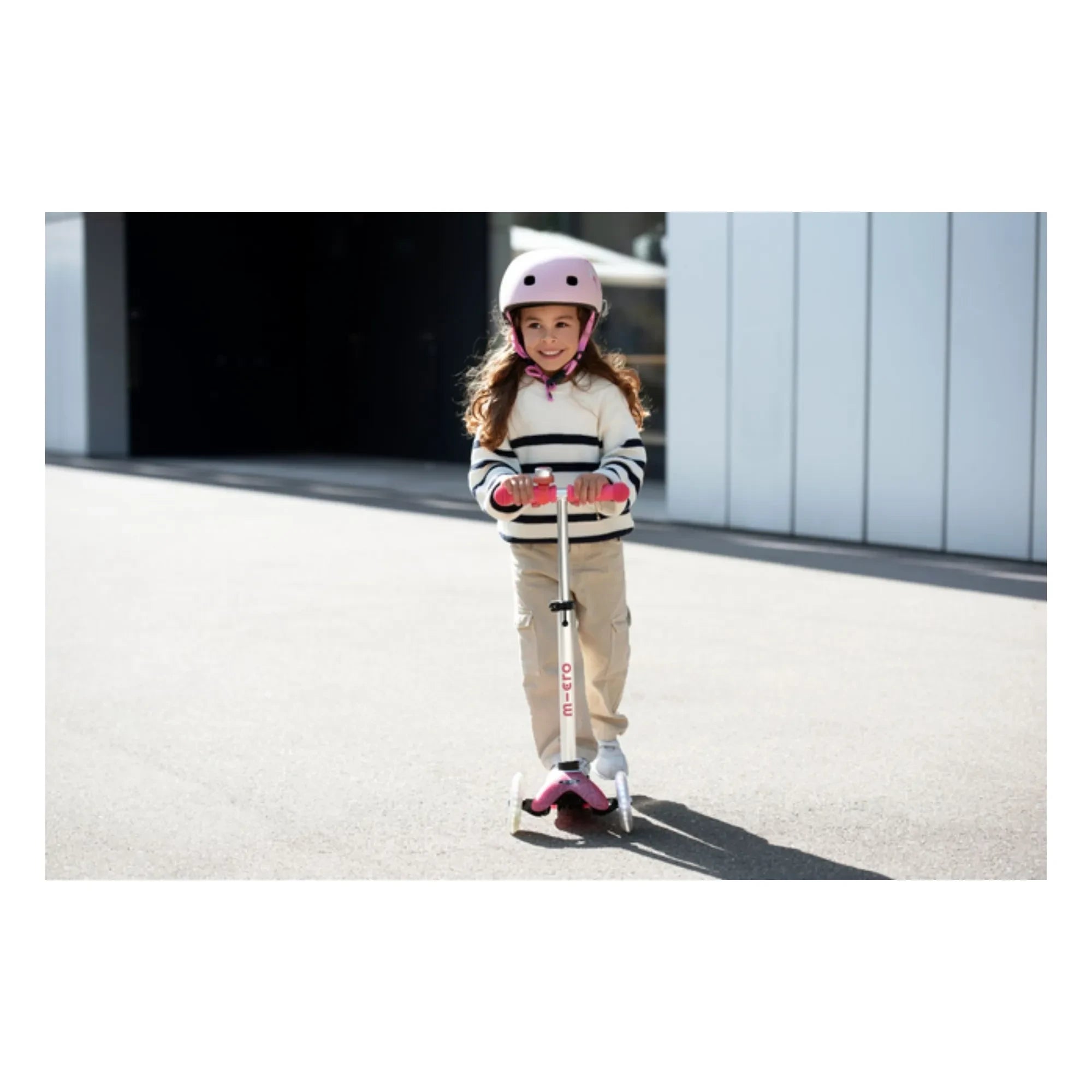 Micro - Mini LED Simli Scooter | Pembe