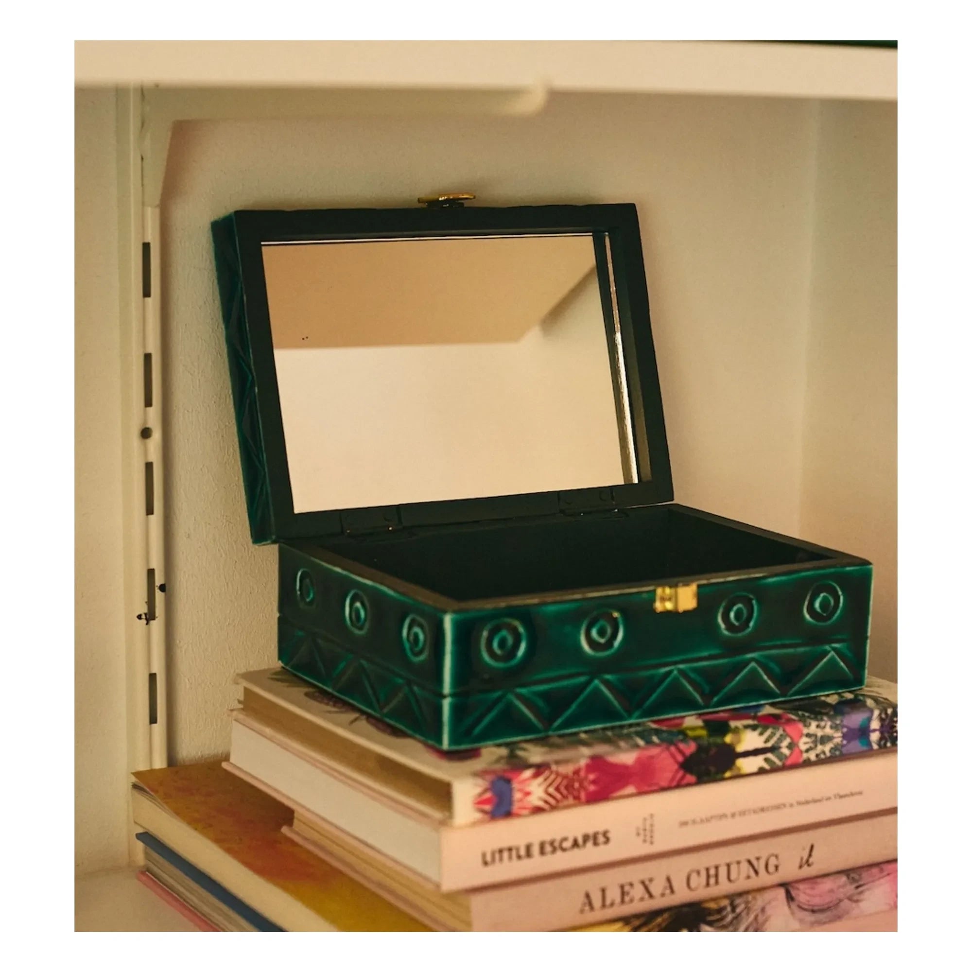 Anna + Nina - Tide Schmuckkästchen aus Holz | Grün